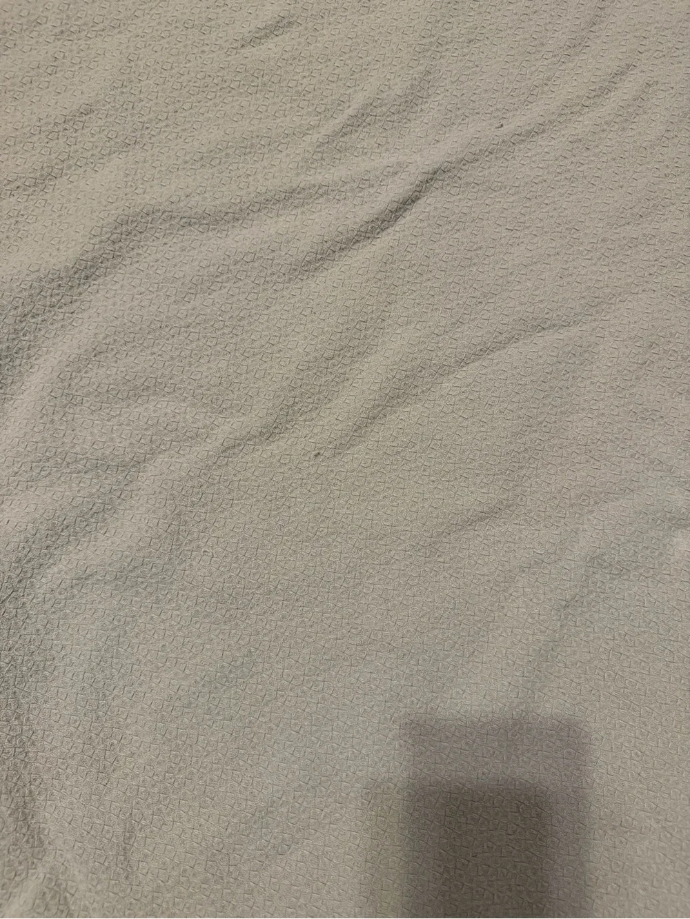 Pottery Barn Diamond cotton blanket light blue queen